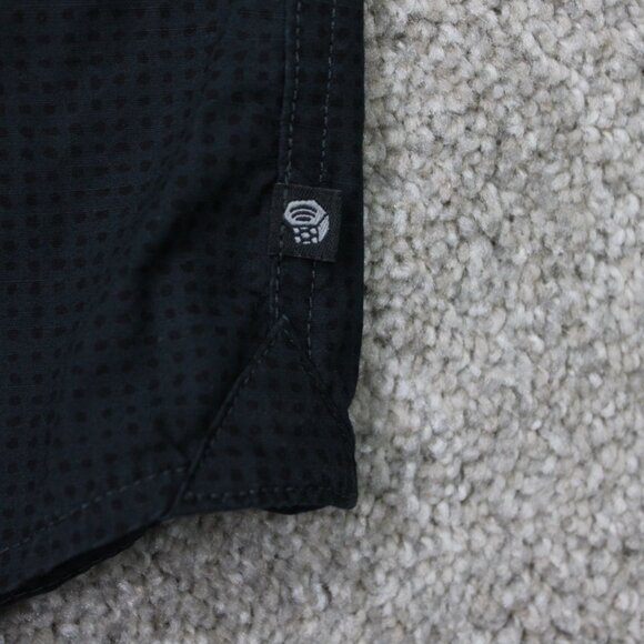 Mountain Hardwear Conness Lakes Shirt Mens XL Black 100% Cotton Short Sleeve - Picture 7 of 14